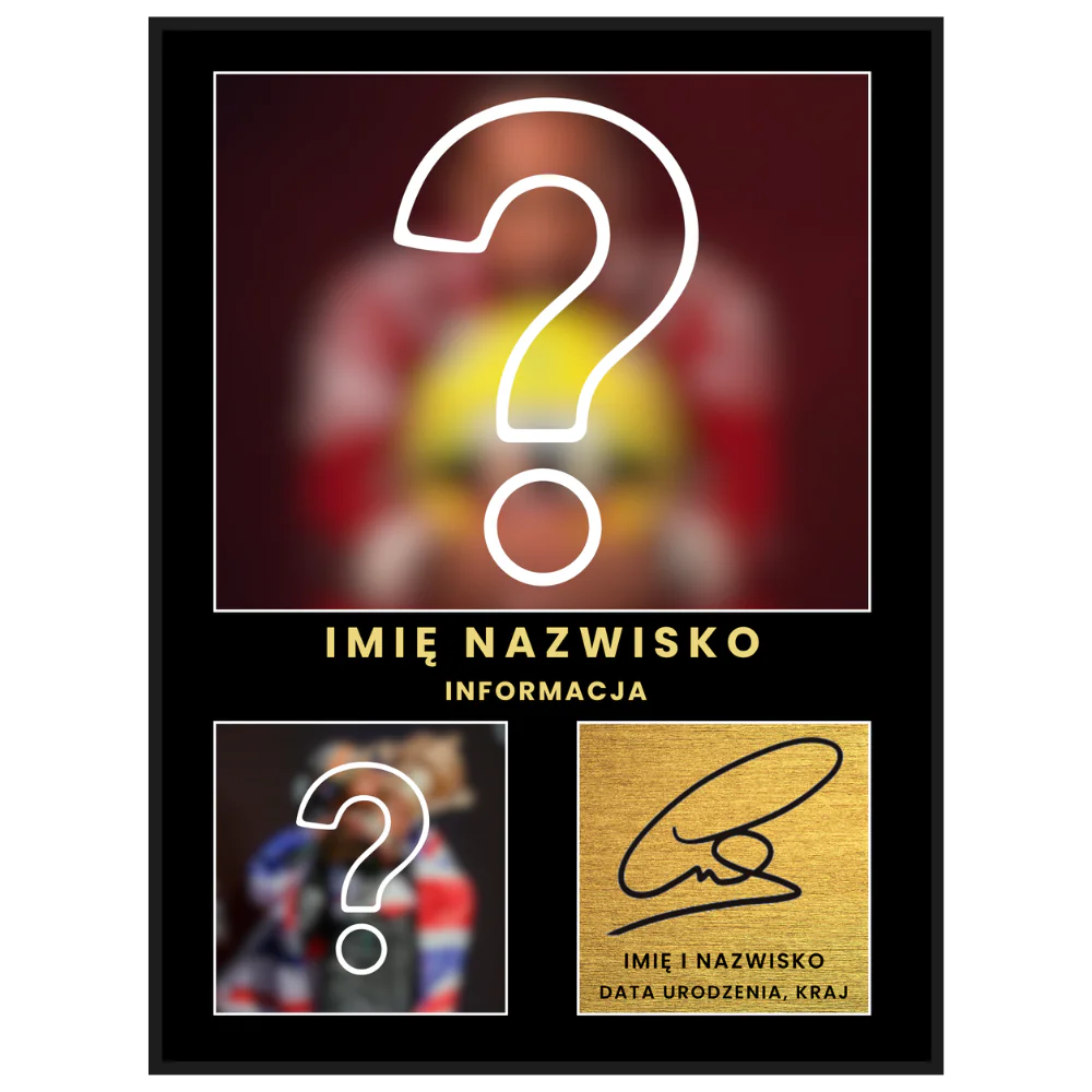 plakat z autografem