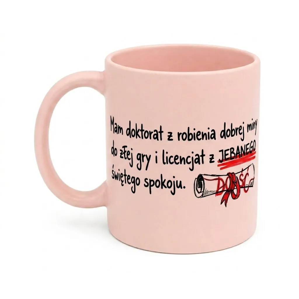 rozowy-kubek-mam-doktorat-z-robienia-dobrej-miny-smieszny-prezent-biurowy