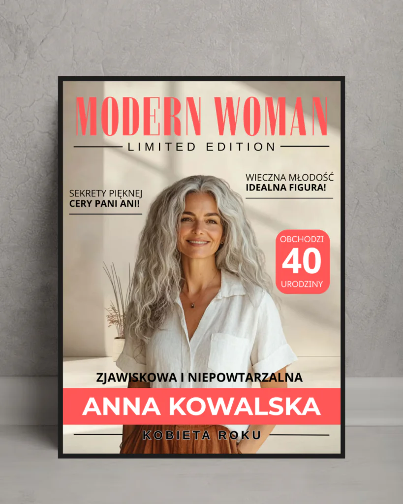 Plakat Urodzinowy - Modern Woman